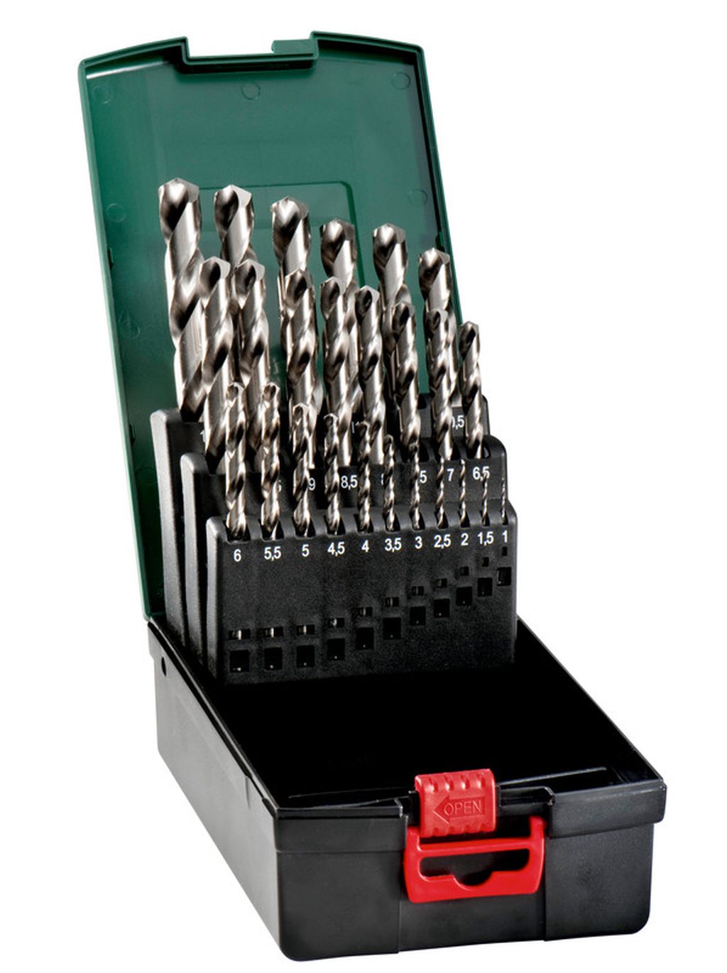 Metabo 25-dílná Sada vrtáků do kovu HSS-G 627669000