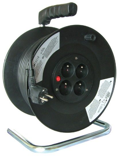 Prodlužovací kabel 3x1,5mm2 buben 25m, 4x zásuvka PB01
