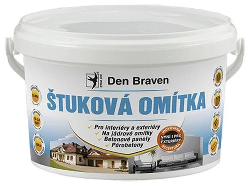 Den Braven Štuková omítka 25 kg, kbelík, bílá