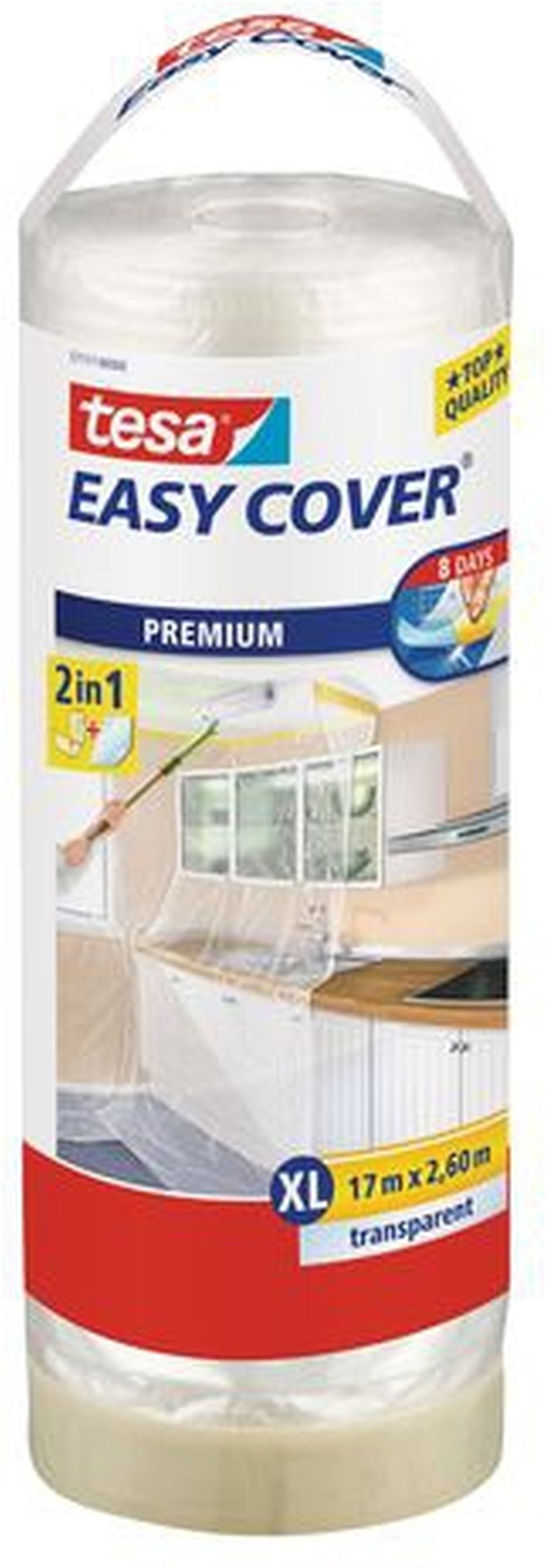 TESA Easy Cover zakrývací fólie, malířská páska a náplň 17m x 2,6m 57117-00000-03