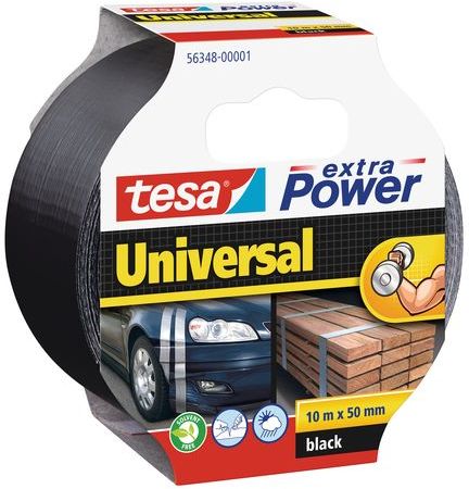 TESA Opravná páska Extra Power Universal, textilní, silně lepivá, černá, 10m x 50mm 56348-00001-05